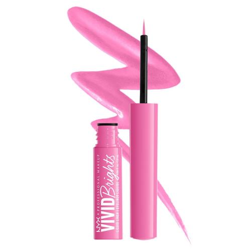 NYX Professional Makeup Vivid Brights Liquid Eyeliner για Ματ & Έντονες Αποχρώσεις 2ml - Don't Pink Twice
